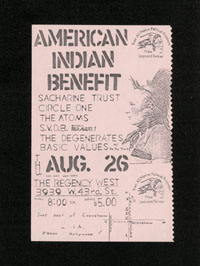 SACCHARINE TRUST w/ Circle One, Atoms, SVDB, Degenerates, Basic Values at Regency West