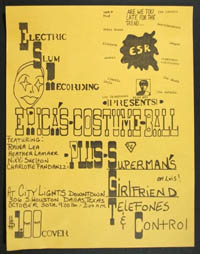 ESR presents Superman's Girlfriend, Telefones, Control at City Lights