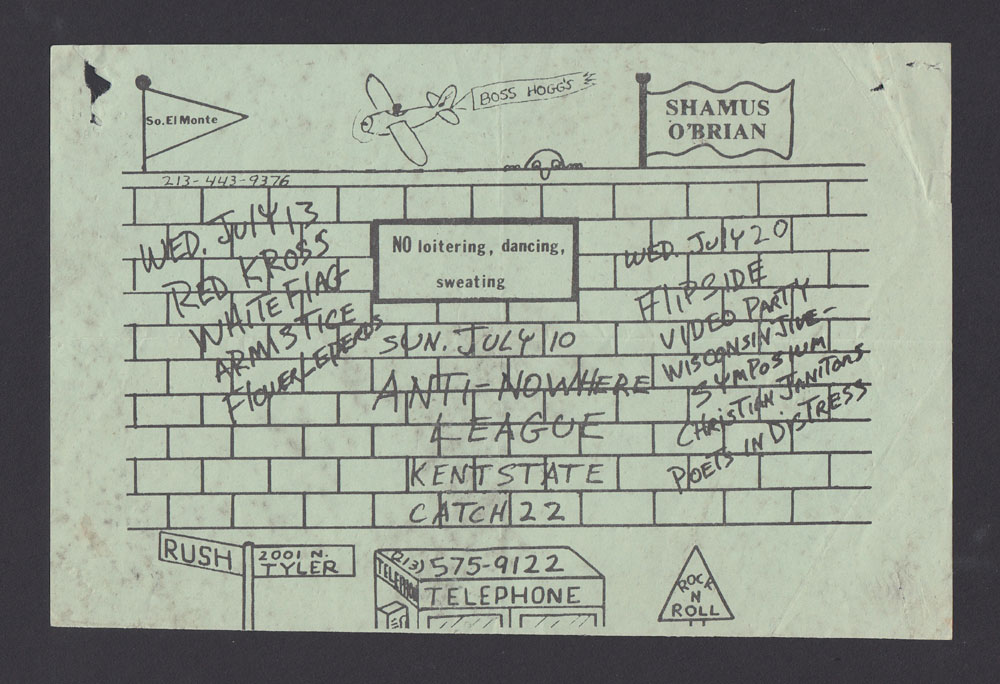 SHAMUS O'BRIANS calendar ~ July 1983