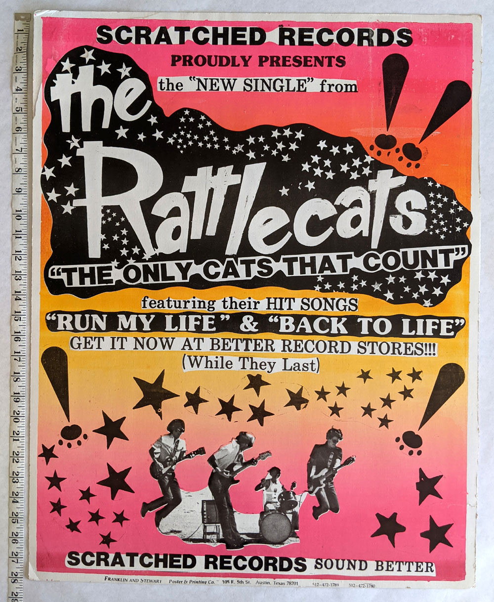 RYEBREAD RODEO! RATTLECATS "Run My Life" PROMO POSTER, Posters